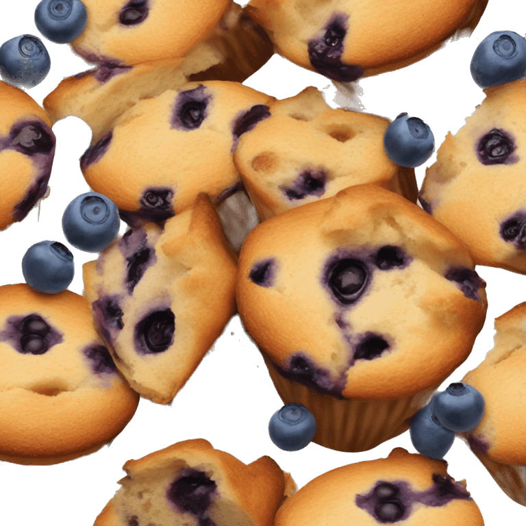 Blueberry muffin  emoji