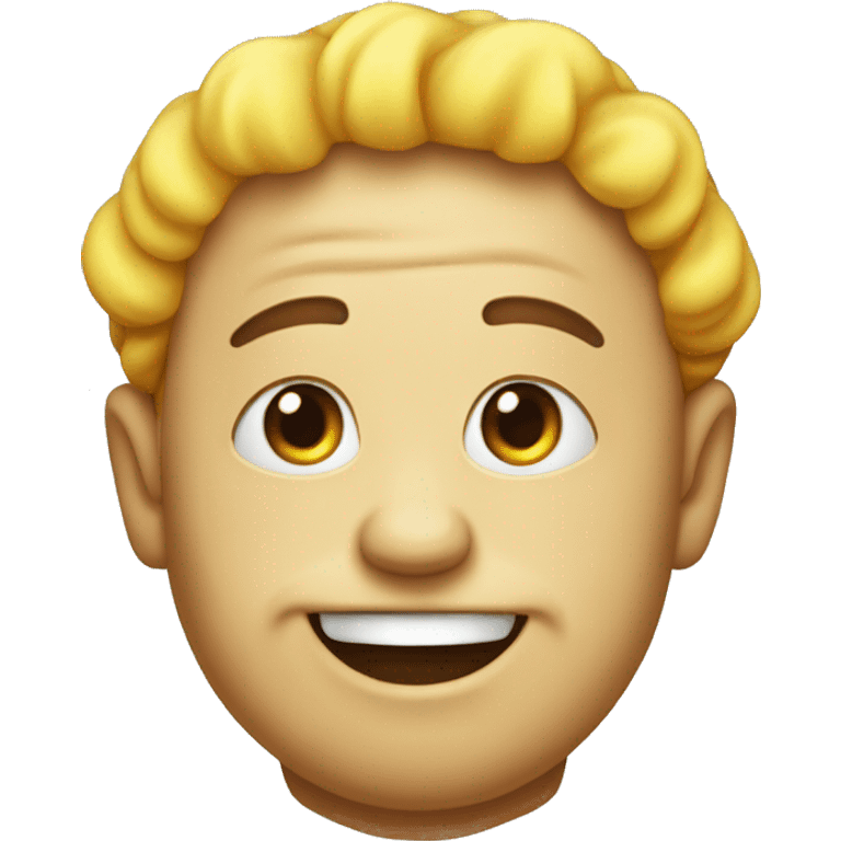 frumple Pauly pie with yellow teeth and headband emoji