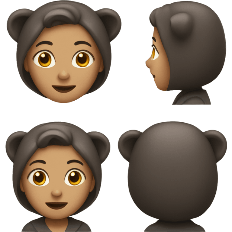 Bären Lady  emoji