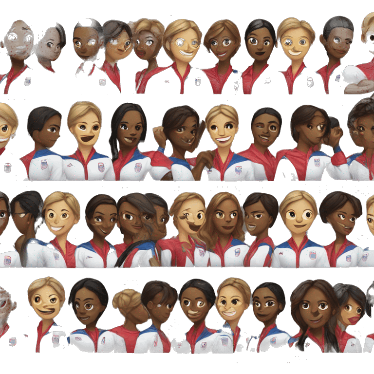 USA Olympic woman full emoji