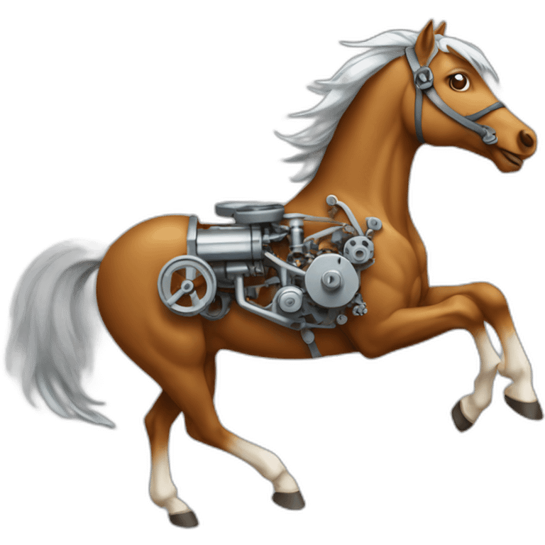 Mechanical Engineering running horse emoji