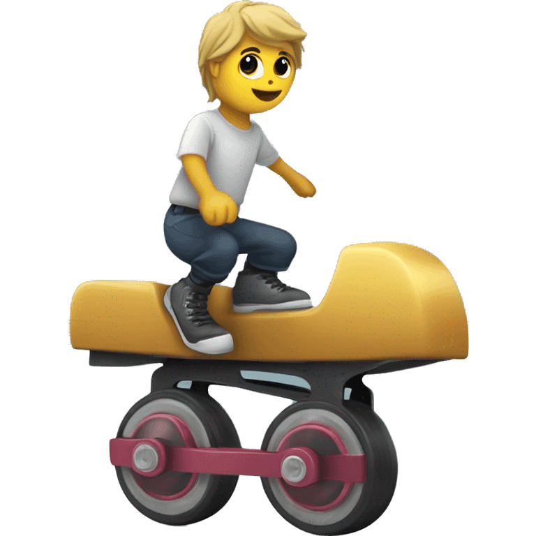 Solo Patines con truenos en las ruedas a velocidad  emoji