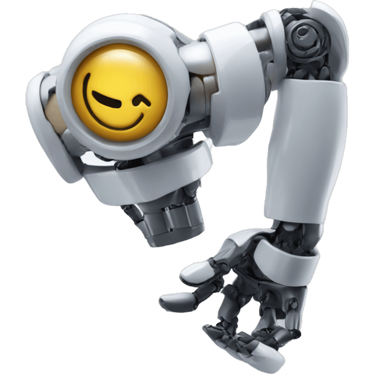 robotic compute viens flexing arm emoji