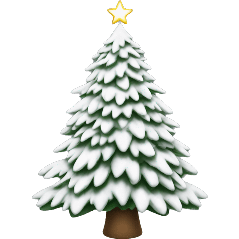 Christmas tree white emoji