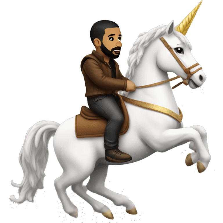 drake riding a unicorn emoji