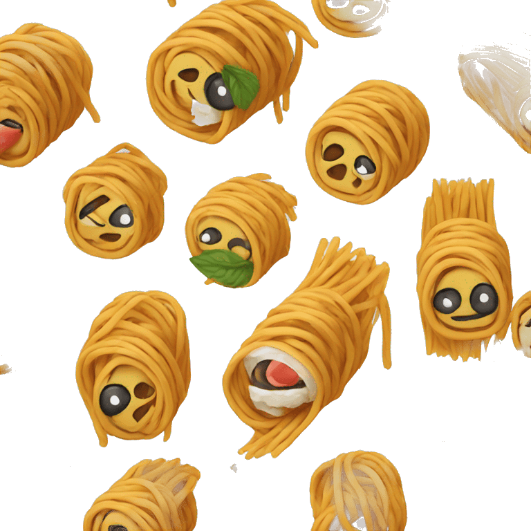 Spaghetti sushi emoji