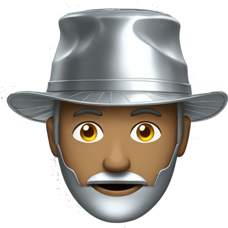 Tin foil hat man emoji