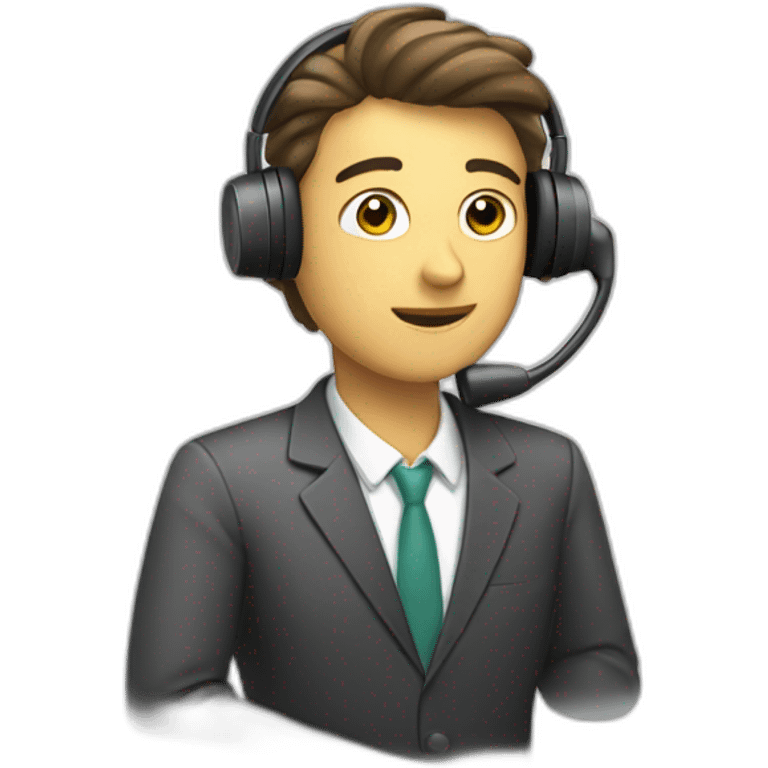 busy handset operator emoji