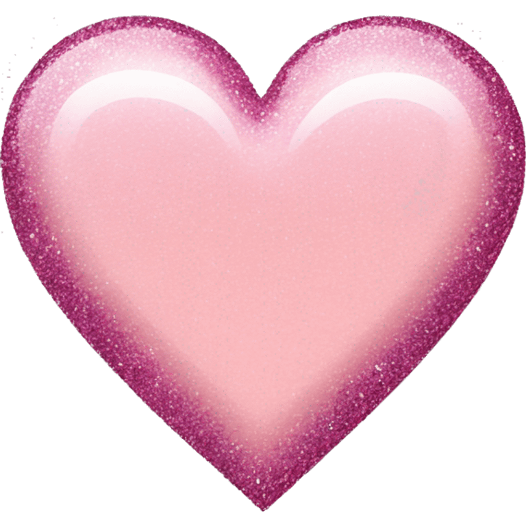 A Light pink heart with glitter  emoji