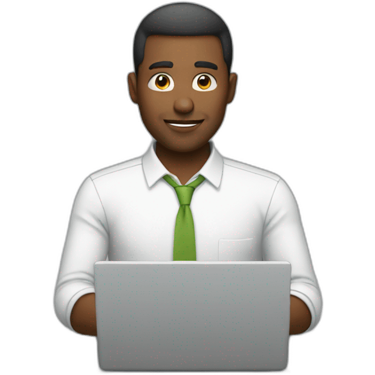 man using laptop emoji