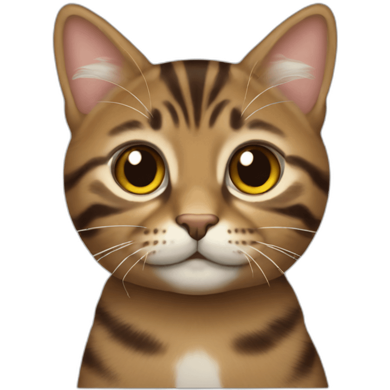 tiny brown tabby emoji emoji