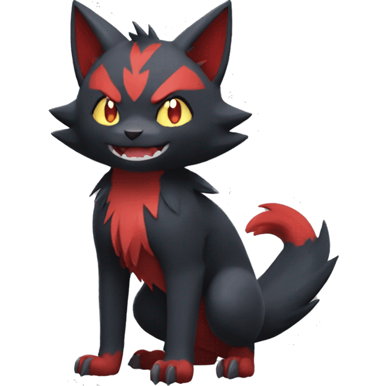 Litten-Zoroark full body emoji