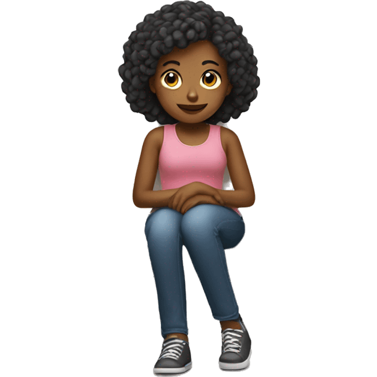 girl sitting on couch  emoji