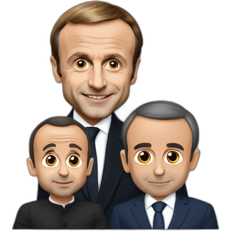 Emmanuel Macron qui fait des bébés à Éric Zemmour emoji