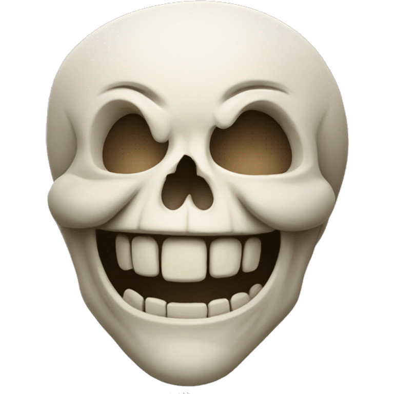 Smiling skull emoji