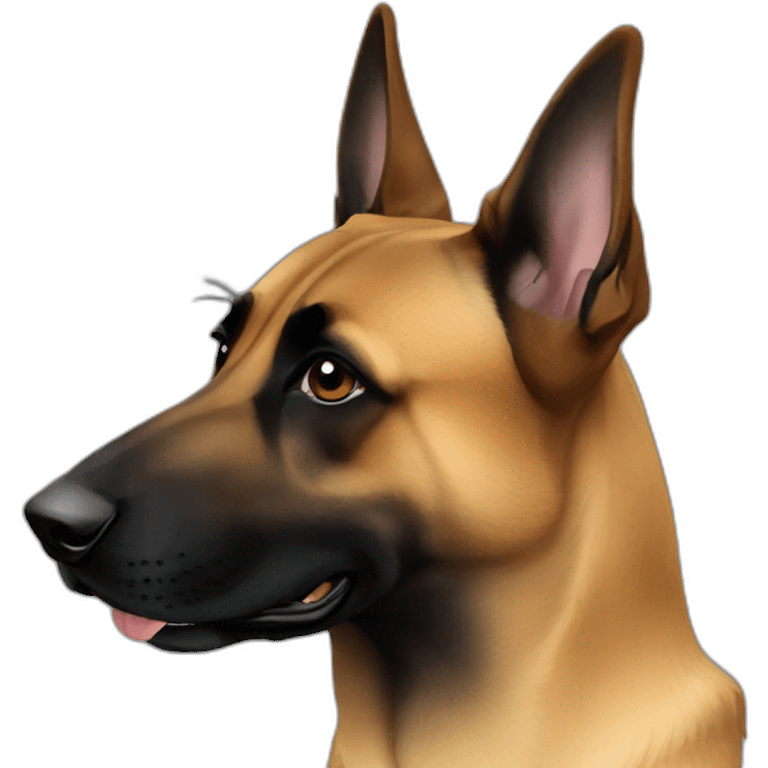 belgian-malinois-black-face emoji