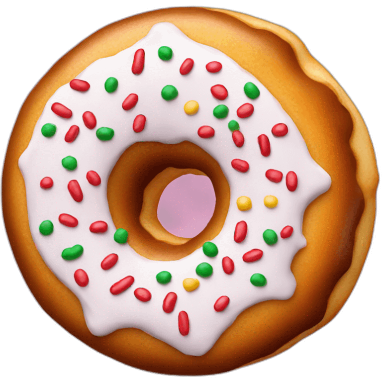 christmas donut emoji