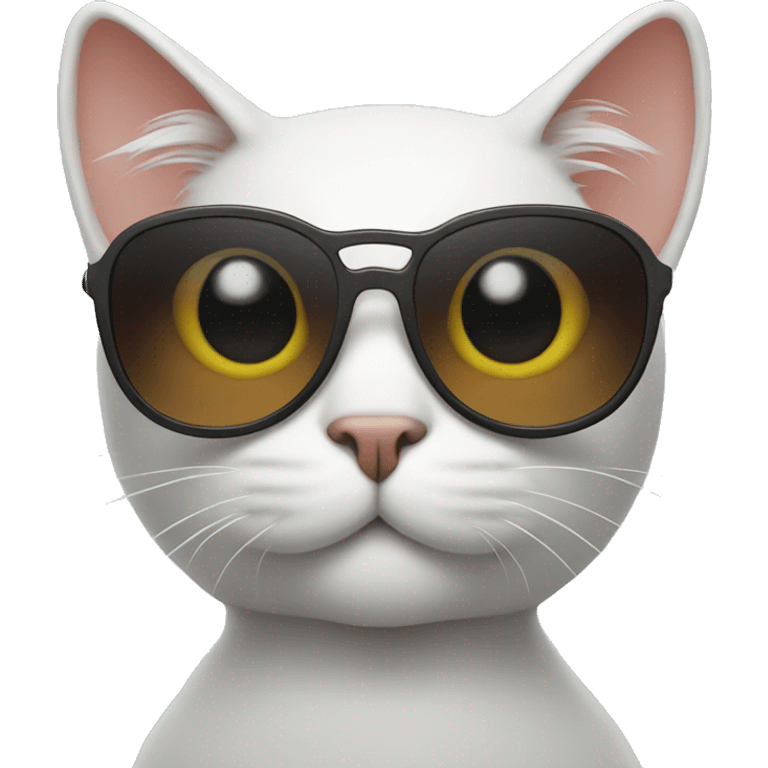 Cat standing wearing sunglasses  emoji