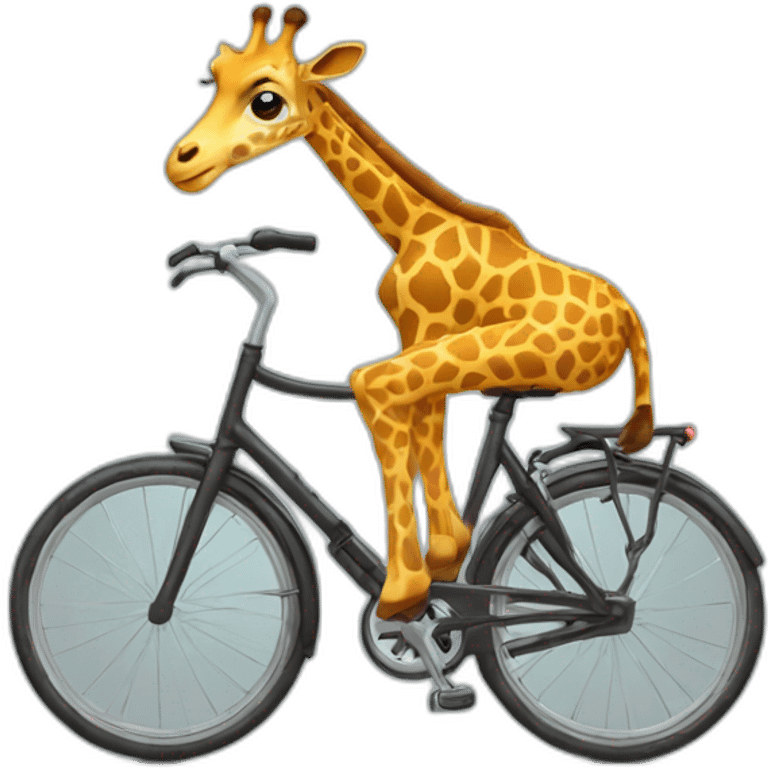 girafe qui fait du vélo emoji