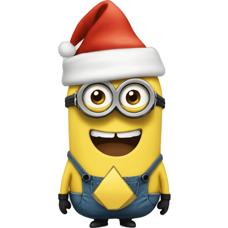 minion with christmas hat emoji