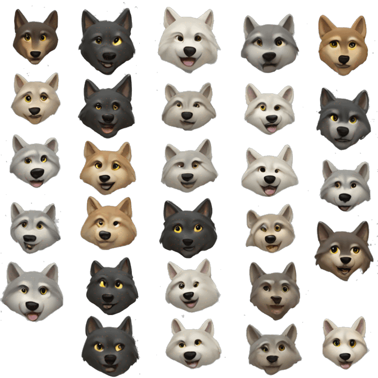 wolf-pack emoji