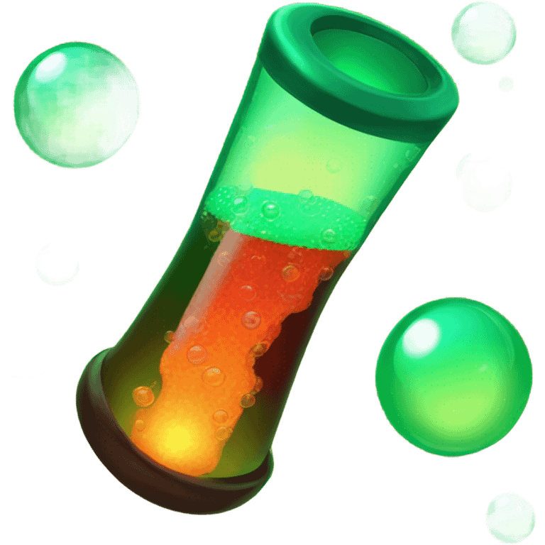 lava lamp green bubbles emoji