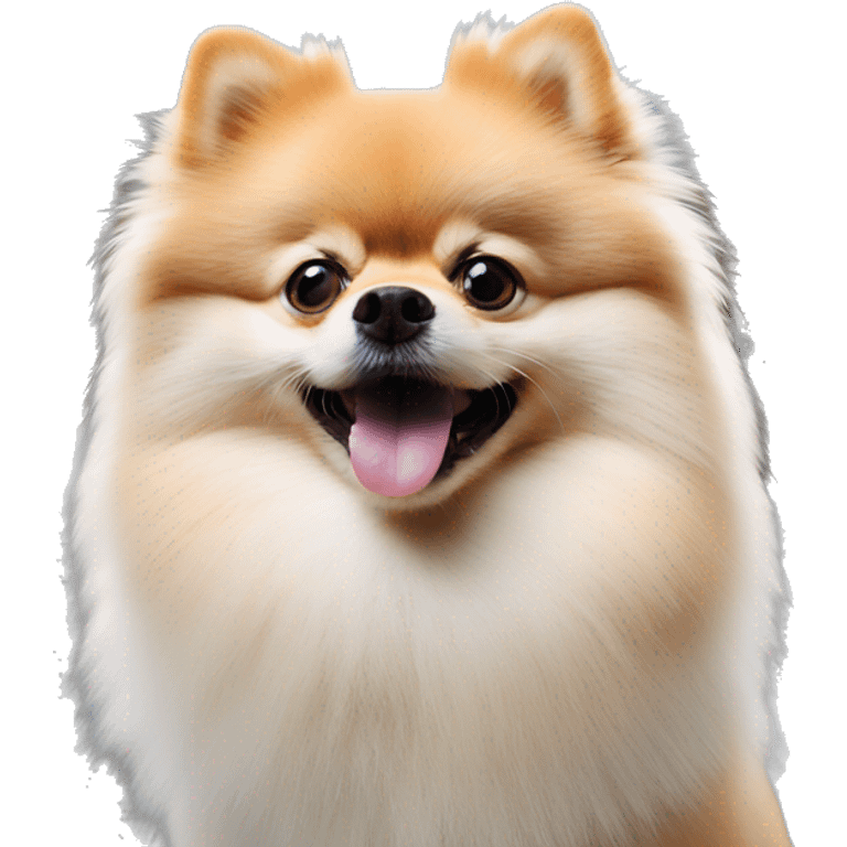 Pomeranian spitz in Moscow emoji