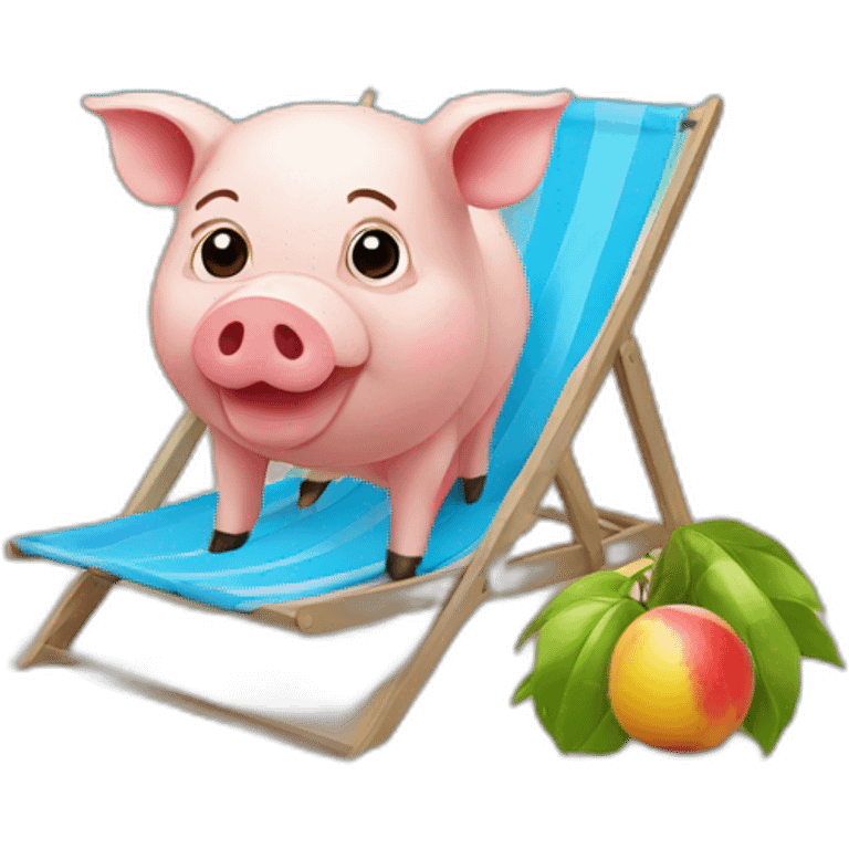 PiG on the beach emoji