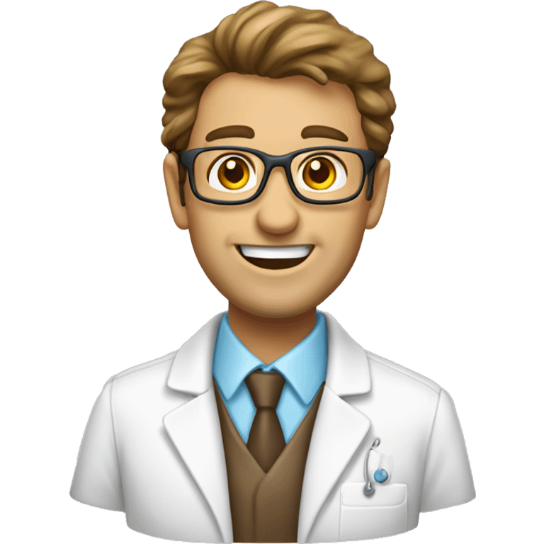 dentista giovane capello castano  emoji