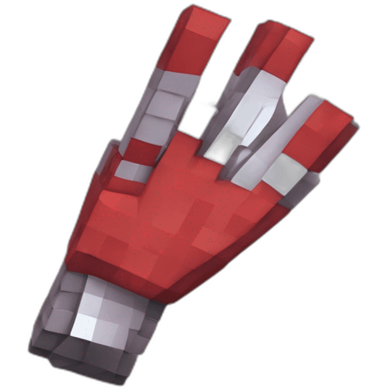 Kurosaki Ichigo minecraft style hand go LIKE emoji