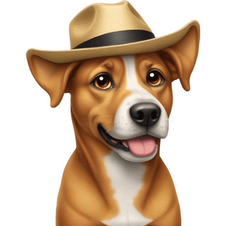 Dog with hat emoji