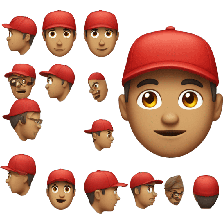 Persona con gorra roja emoji