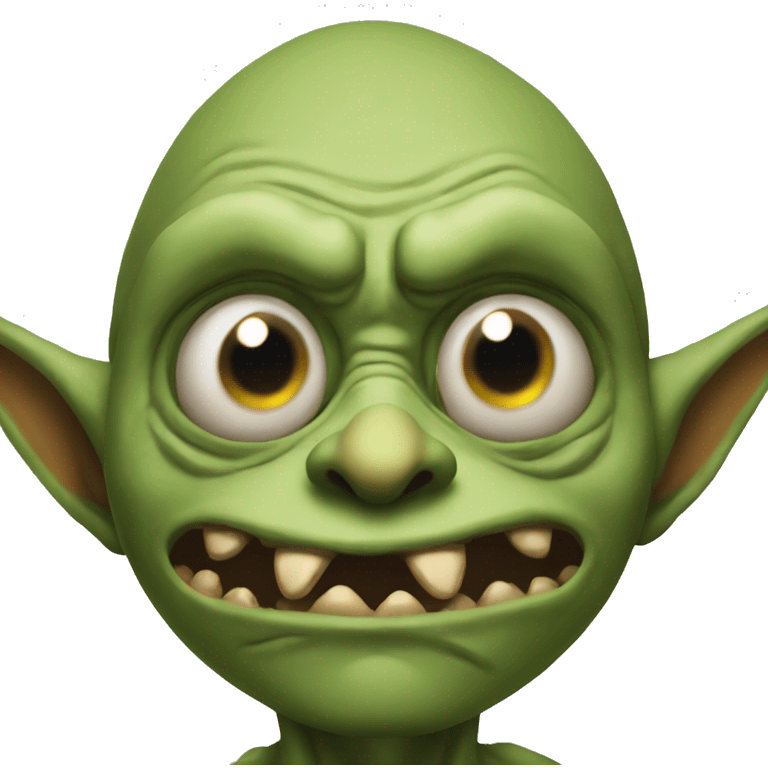 A goblin with one eyeball emoji