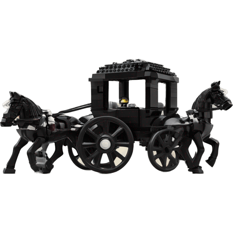 Evil Darth Vader’s Lego. 2 horse drawn 4 wheeled coach  emoji