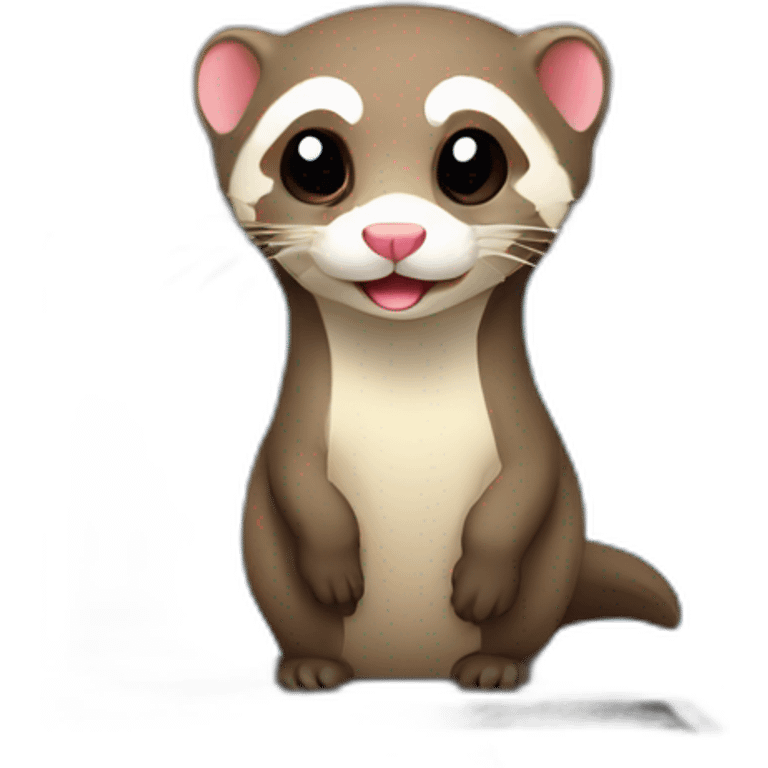 ferret on laptop emoji