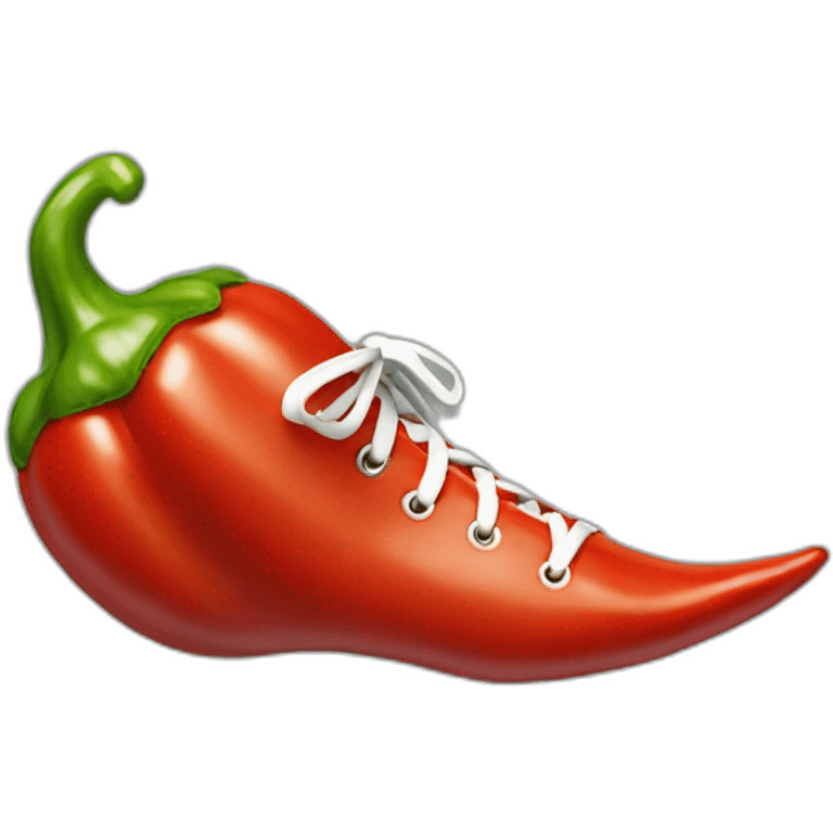 spicy pepper with running shoes emoji