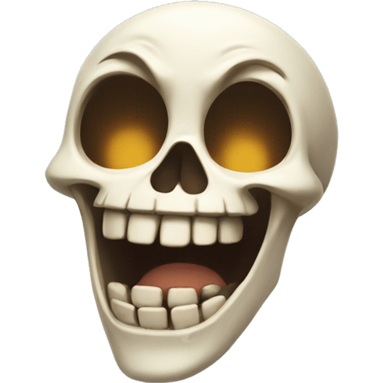 Laughing skeleton emoji