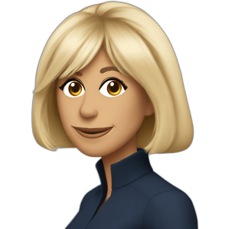 brigitte macron en singe emoji