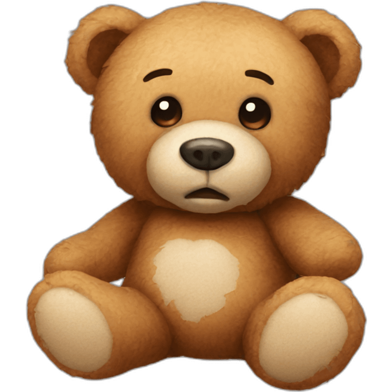 broken teddy bear emoji