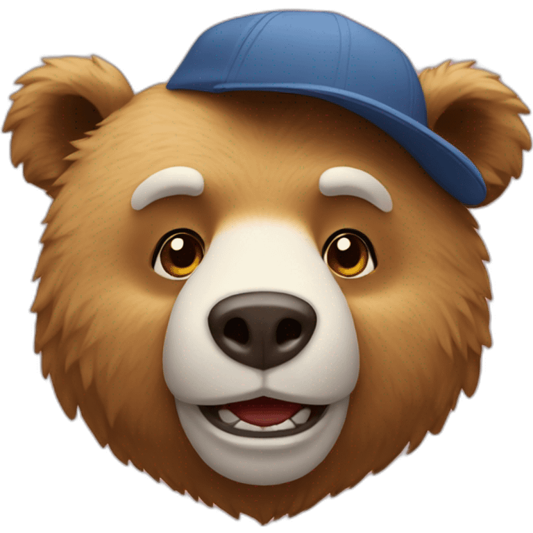 Bear With à cap emoji