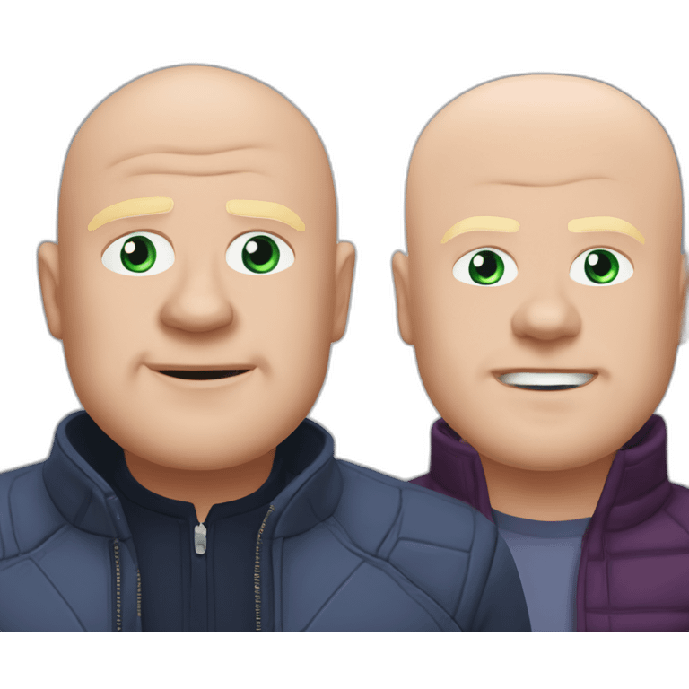 Grant Mitchell and Phil Mitchell pantomime emoji