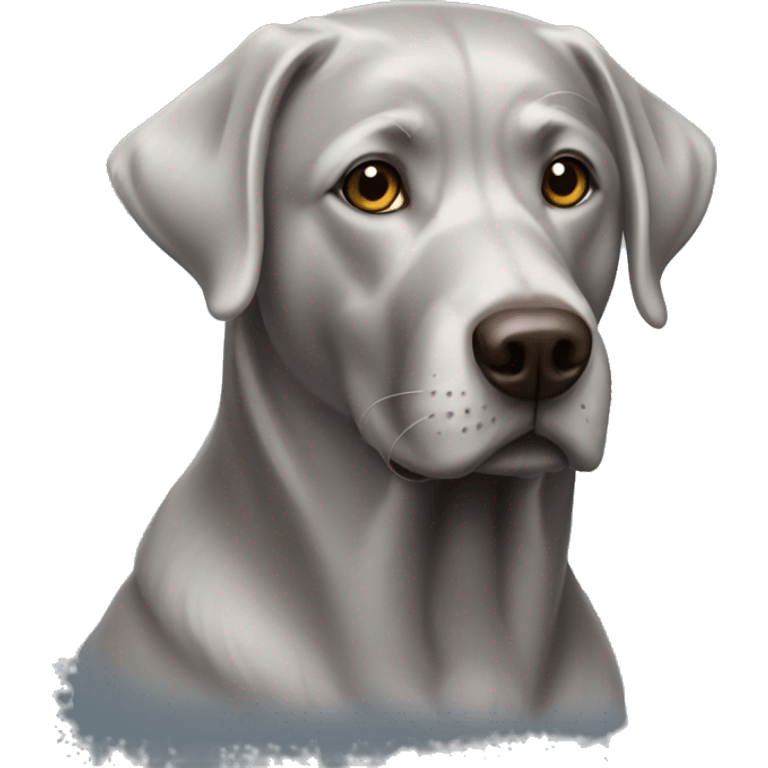 Silver lab emoji