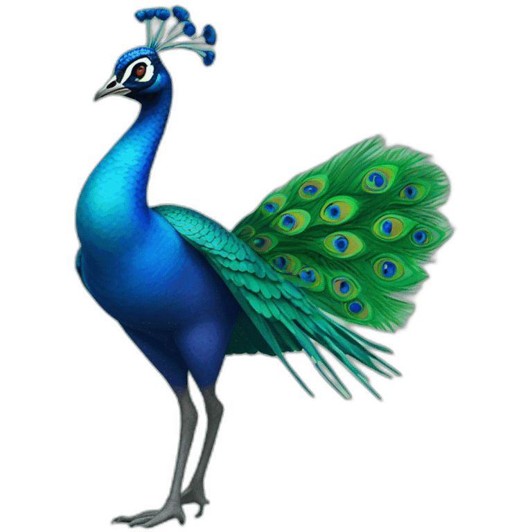 dancing peacock animated emoji