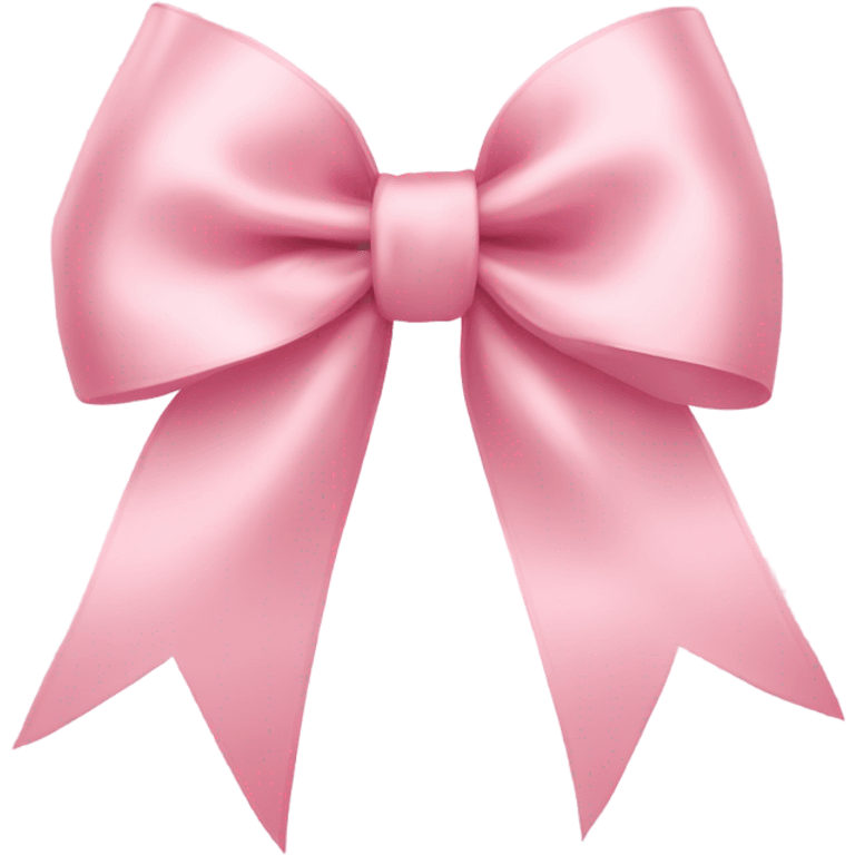 light pink ribbon bow emoji