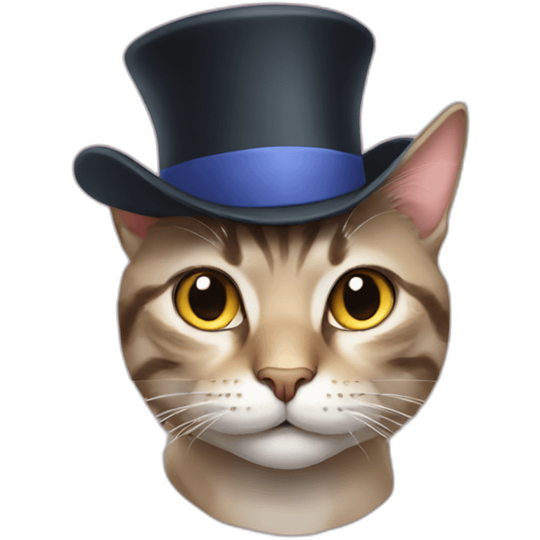 Cat in hat emoji