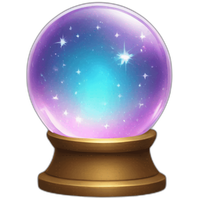 crystal ball sparkles emoji