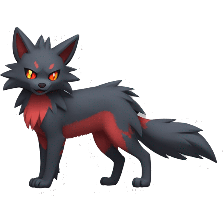 Litten-Zoroark-Mightyena-Zorua full body emoji