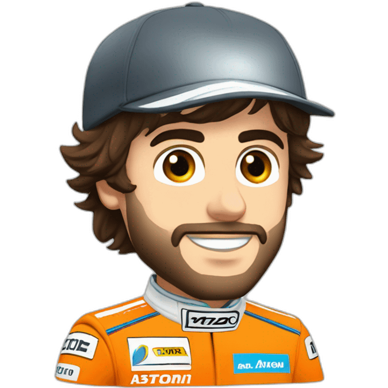 Fernando Alonso, número 33, aston martin formula 1 emoji