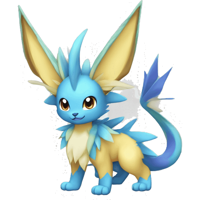 Shiny-Eeveelution-Cute-Fakemon-Dragon-Pokémon-fusion full body emoji