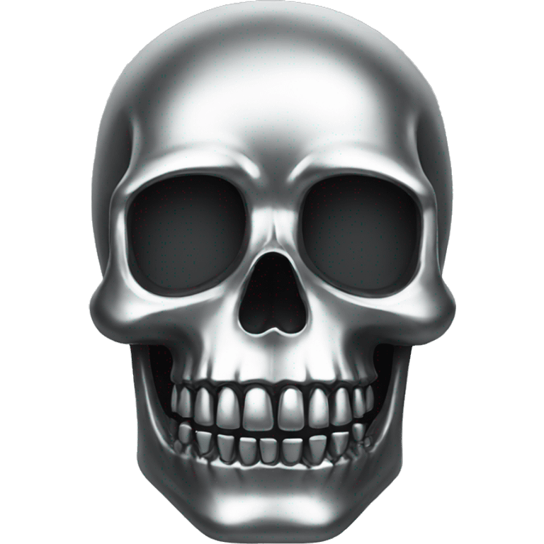 Chrome skull emoji